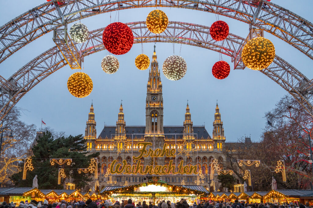 Christmas Market in Vienna, Austria