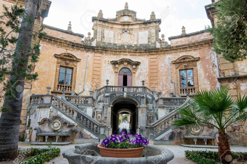 The Villa Palagonia in Bagheria, Palermo, Sicily, Italy.