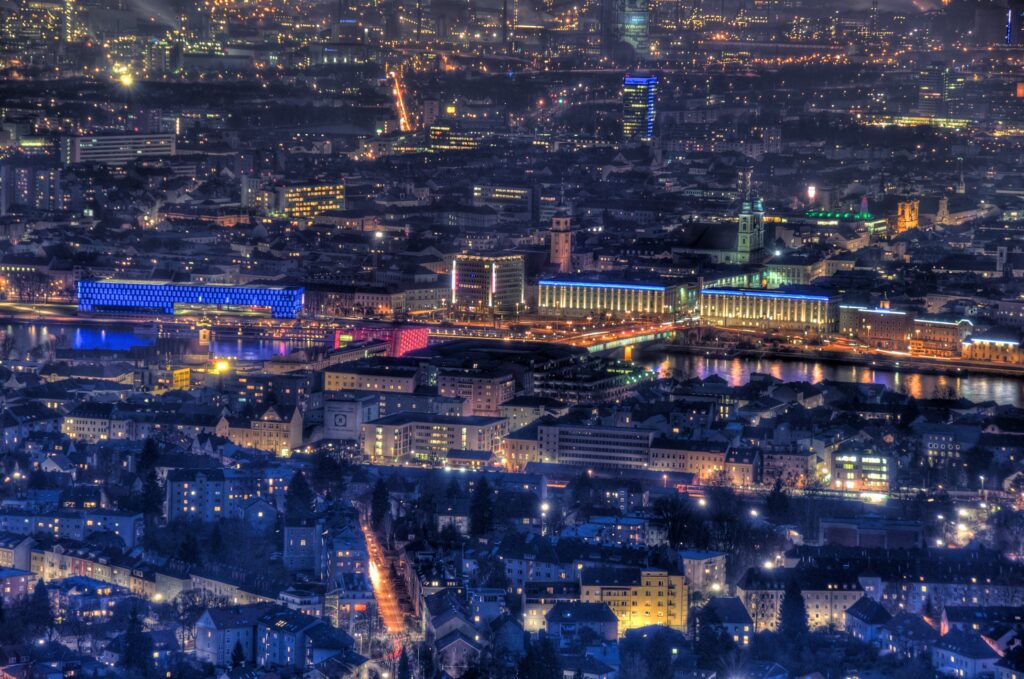 Looking Down ... to the City of Linz