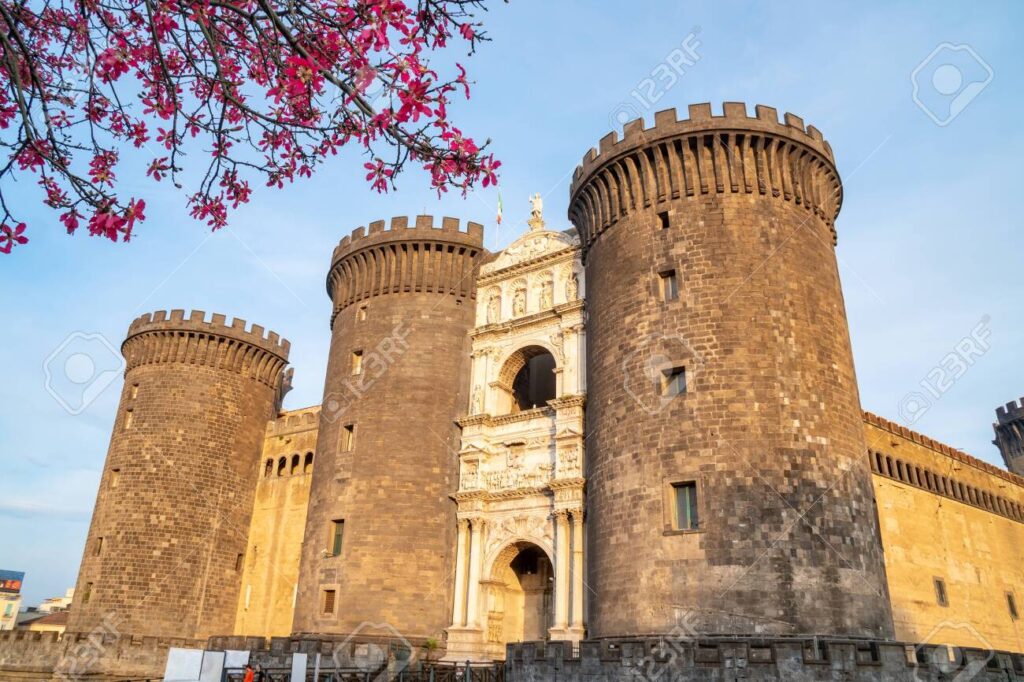 The medieval castle of Maschio Angioino or Castel Nuovo (New Cas