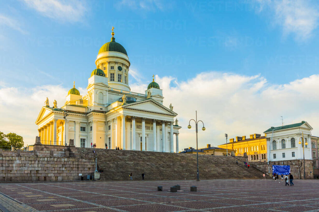 Helsinki Cathedral in Senate Square, Helsinki, Finland, Europe
