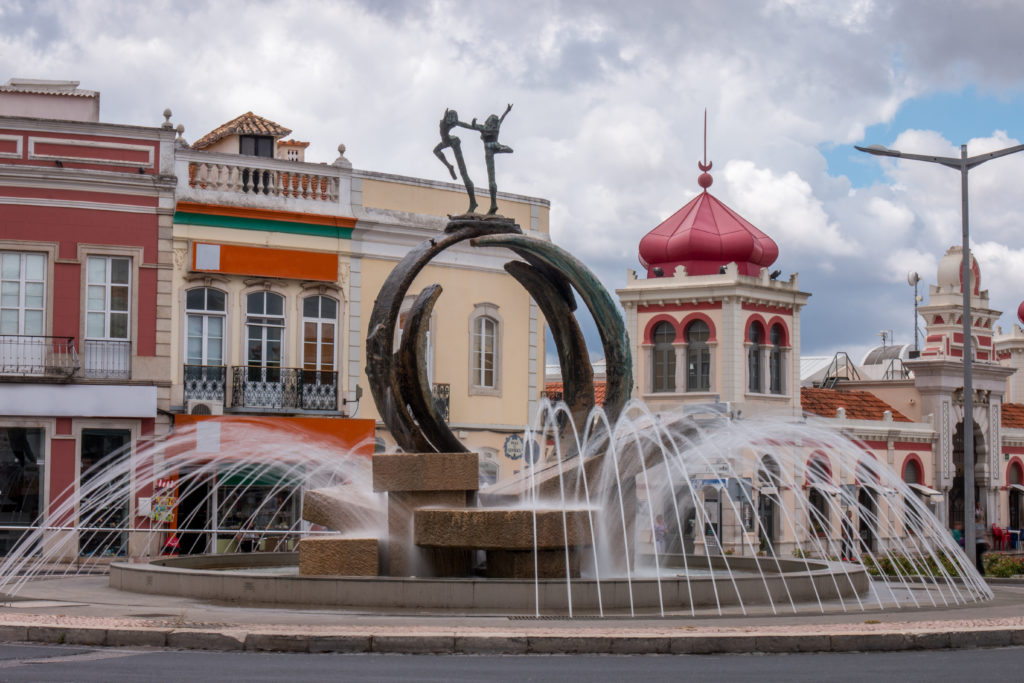 water fountain of the city of Loule, Portugal
