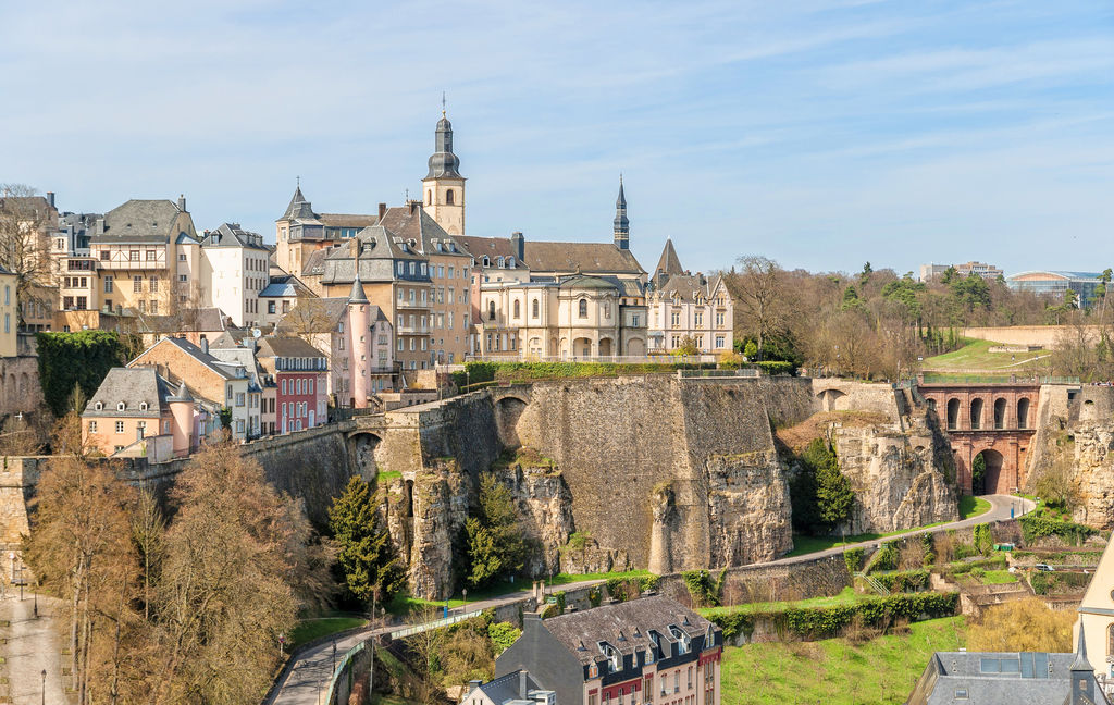 View of Luxembourg old town