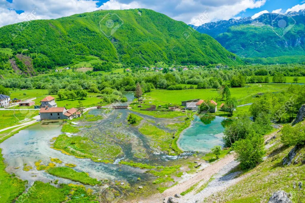Famous springs Ali-Pasha are located near the Prokletije mountains.